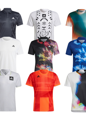 adidas阿迪达斯男子网球服澳网法网小兹蒂姆速干短袖POLO HT7233