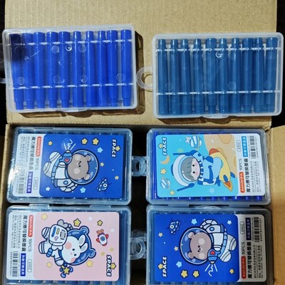 50支批发罗氏6902热敏可擦墨囊可擦晶蓝/可擦蓝黑