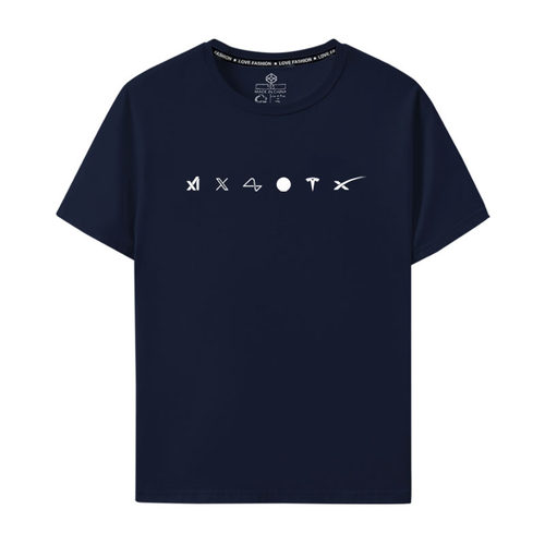 马斯克旗下的6家公司短袖T恤space x衣服纯棉圆领男女款