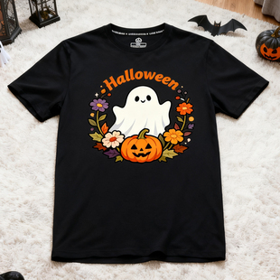shirt男女款 活动 T恤幽灵南瓜衣服可爱halloween 2025万圣节短袖