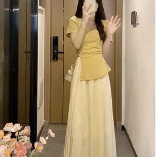 盐系轻熟套装女2026新款夏装搭配一整套时尚韩系减龄半身裙两件套