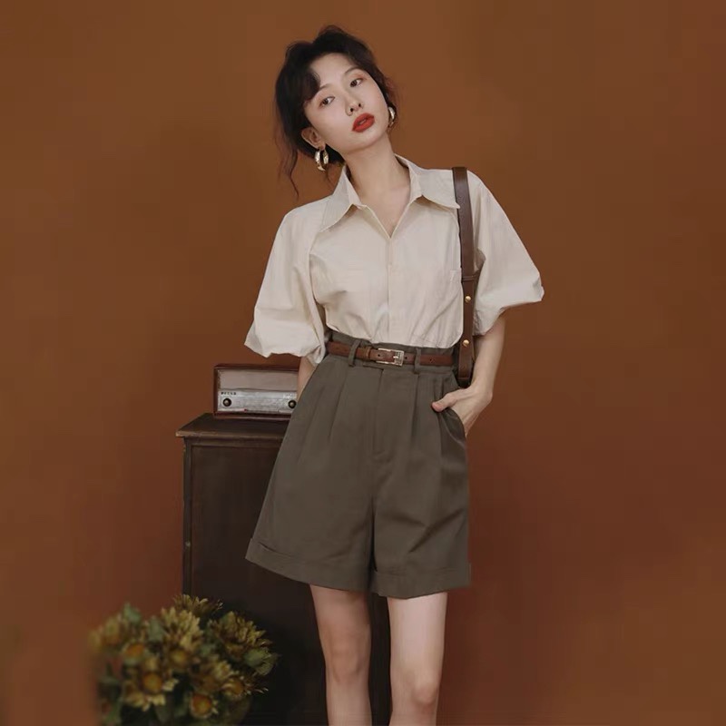 职业套装两件套短裤女夏季