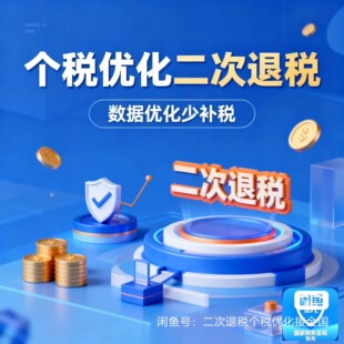 专业个税二次优化服务！22-24年退税额度，年度汇算清缴