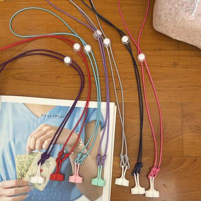 原创蓝耳耳机防丢绳硅胶吸磁套