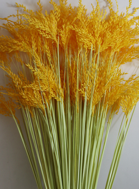舞蹈仿真黄色稻穗塑料花