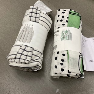 国内宜家林妮格 厨房用巾抹布手巾毛巾纯棉4件套家居上海IKEA代购