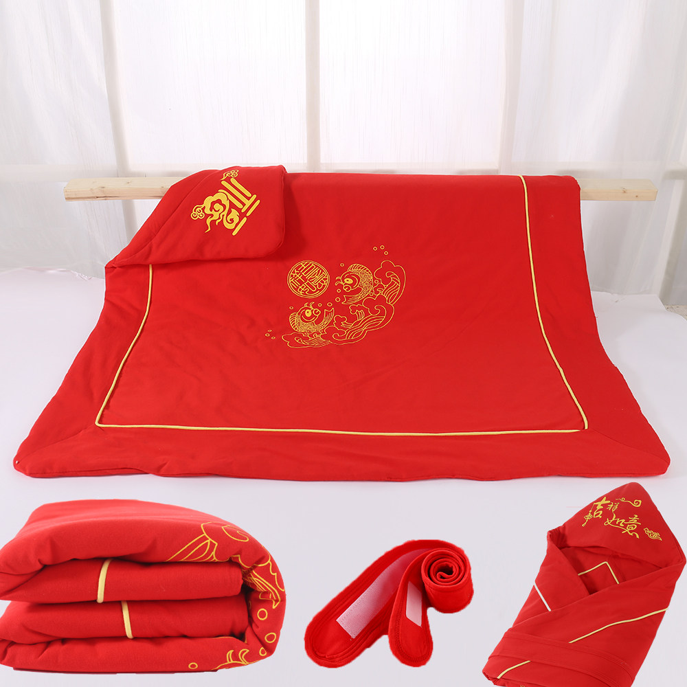 初生婴儿包被宝宝纯棉秋冬薄款包单新生儿产房抱被a类红色四季款,婴童用品,婴童抱被/抱毯,淘宝优惠券,粉丝福利购,淘宝优惠卷