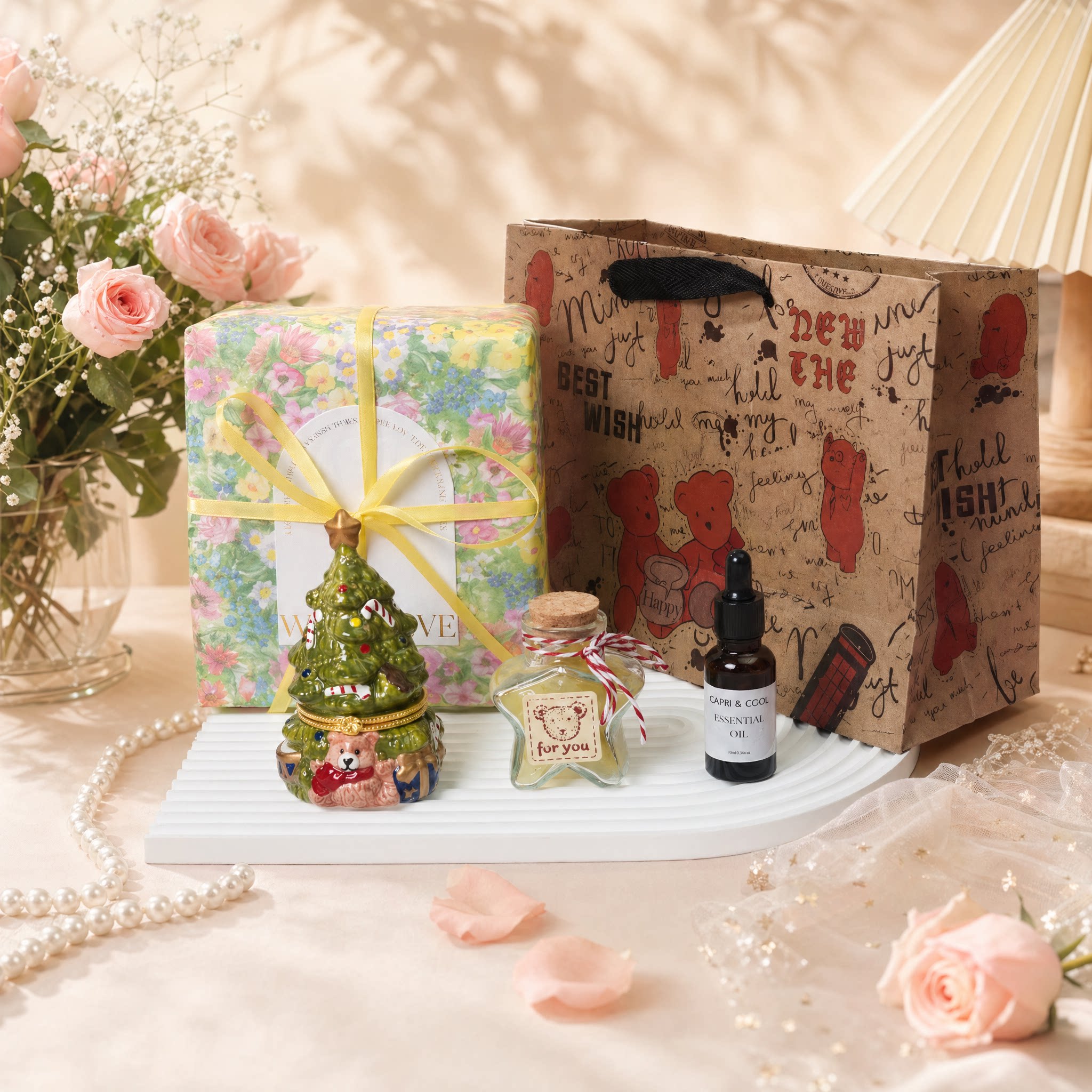 小熊许愿树小众高级送女生女友孩子闺蜜生日礼物高级感实用有意义