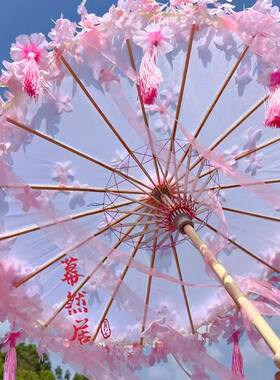 古风花伞手持伞无摄影