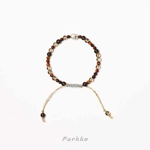 Parkko琥珀山枫红虎眼手绳