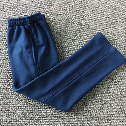 全棉抓绒秋冬高腰校服裤现货包邮