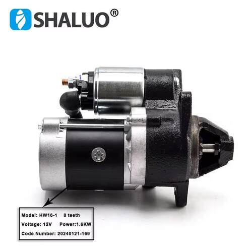 HW16-1 柴油发电机组电启动马达起动机12v 1.6KW 起动机全新正品