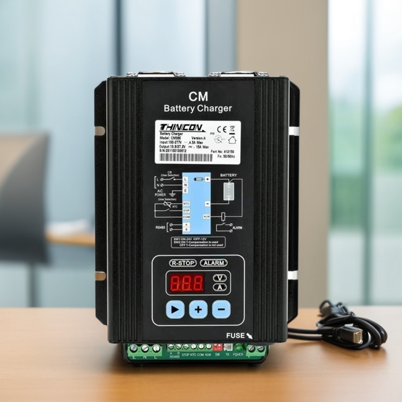 CM360/CM600/1000柴油发电机组电瓶20A智能充电器THINCON浮充40A