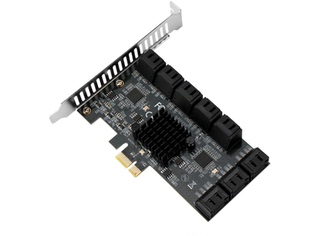 E转16口SATA3硬盘扩展卡SATA6G转接卡 机PCI 魔羯MOGE MC2686台式