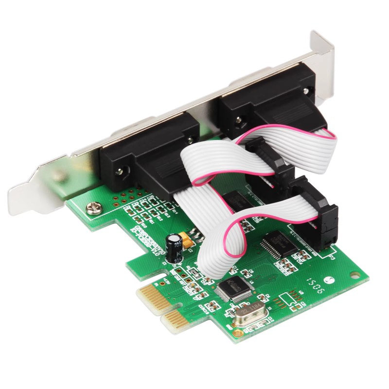 乐扩I0-PCE382-2S PCI-E转2口RS232串口卡DB9针COM串口卡多串口卡