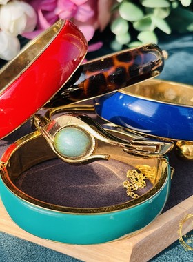 vintage80年代琉璃重工复古手镯