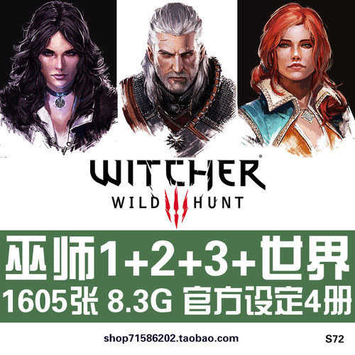 巫师321官方设定集原画刺客之王狂猎魔人的世界插画美术素材图片