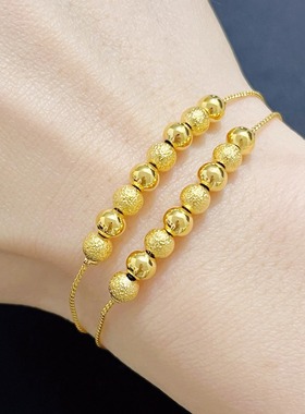越南沙金手链女款韩版饰品金手饰