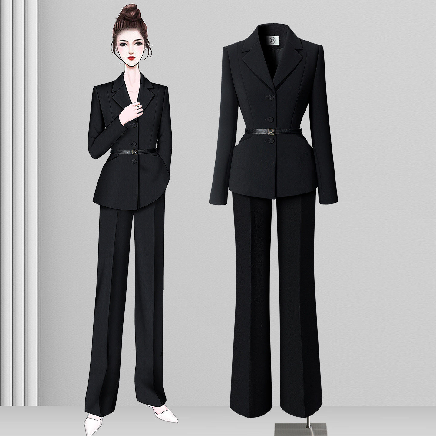 黑色西装套装女春季2026新款通勤高端职业装气质女神范轻职场正装