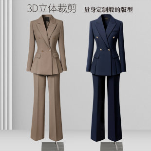 西服经理OL通勤上班职业正装 女高级感气质时尚 工作服 套装 秋天西装