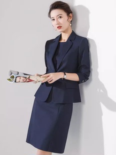 艾尚臣职业套装 休闲ol工作服 女2022春新款 港风复古两件套洋气时尚