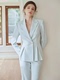 女商务秋装 气质女神范轻奢高端套裤 长袖 正装 工作服秋 西装 职业套装