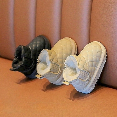 2025新款冬季男童鞋加绒女宝宝鞋子婴儿冬鞋加厚软底棉鞋儿童超