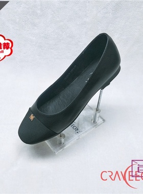 Craveeor/卡佛儿 2019年春季浅口头层牛皮平跟圆头低帮鞋19C29279