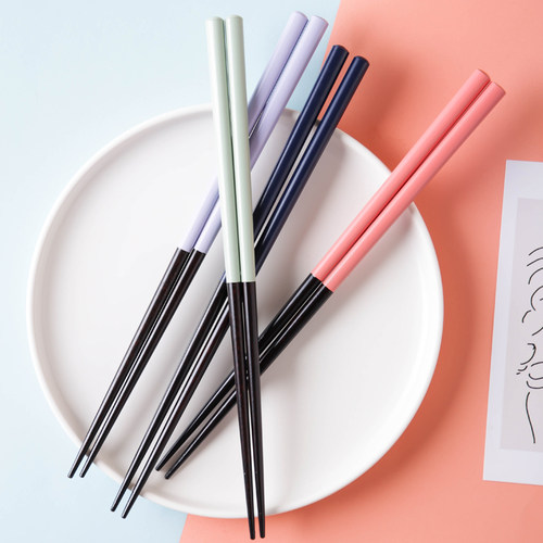 创意木质筷家用新款尖头筷子餐具