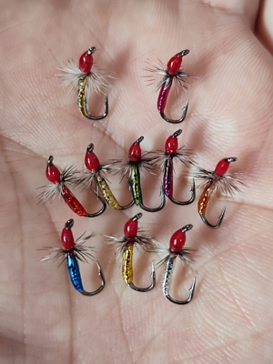 高亮反光摇蚊飞蝇钩溪流路亚