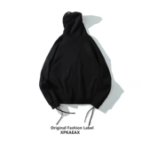 Оригинальная черная демисезонная толстовка с капюшоном, куртка, оверсайз