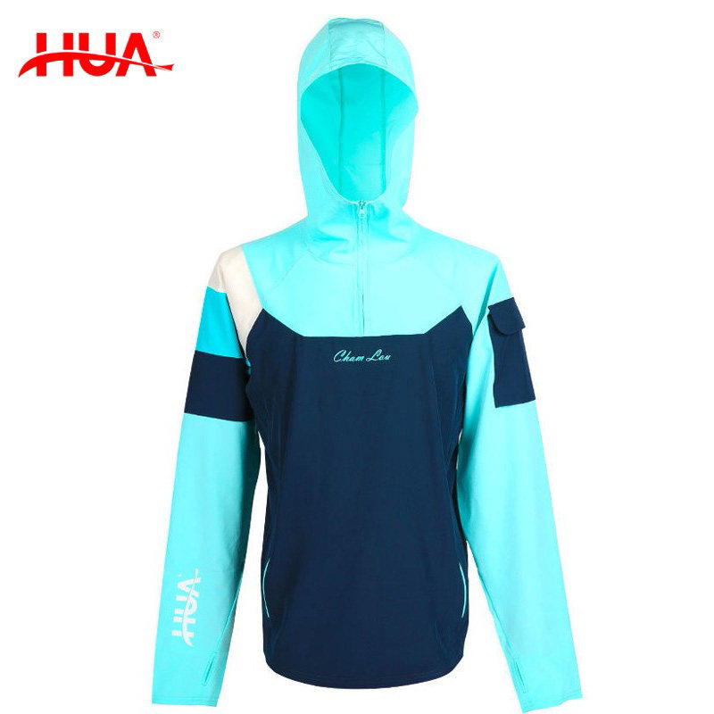 化氏湛卢防晒服新品化绍新钓具正品钓鱼服装风帽衫长袖拉链式户外