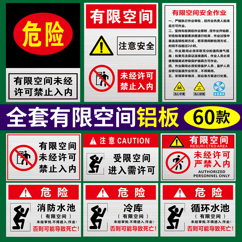 有限空间安全告知标识牌
