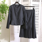 纯专 GD妥妥正奢 羊毛羊绒小西装 外套 越南元 高腰半裙套装 蛋尾