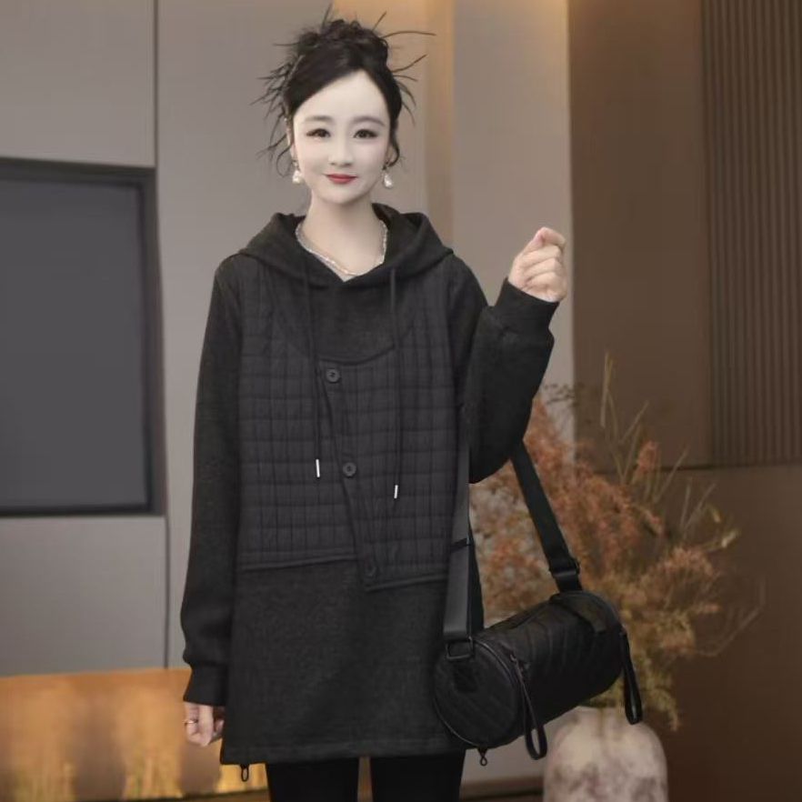 无品牌宽松型棉50%轻职风