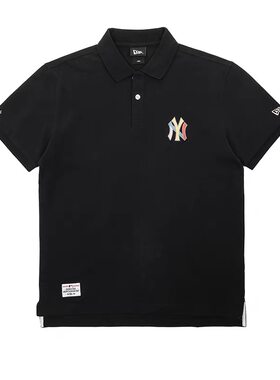 NewEraNY刺绣情侣短袖POLO衫