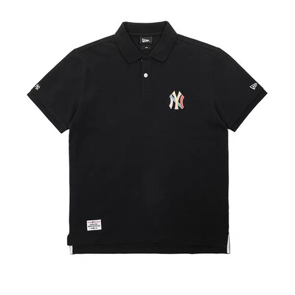 NewEra纽亦华情侣短袖男女NY彩色刺绣POLO衫运动T恤时尚