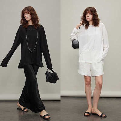 防晒薄款天丝极简百搭长袖廓型