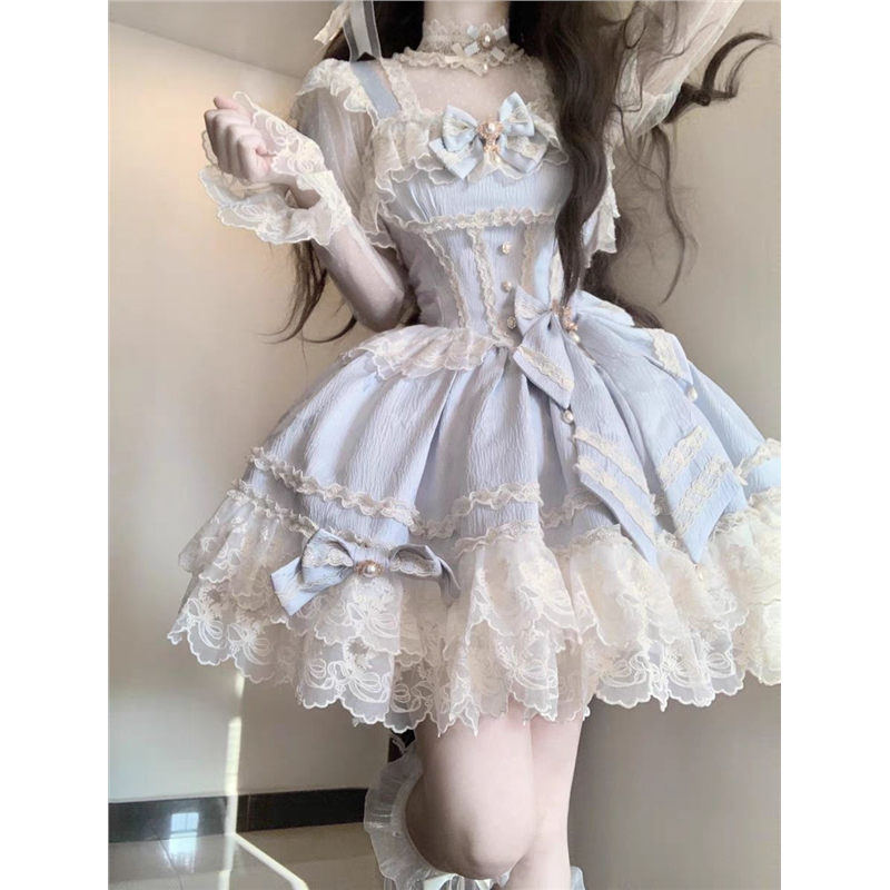 2025秋冬款芭蕾连衣裙Lolita洛丽塔洋装生日礼服