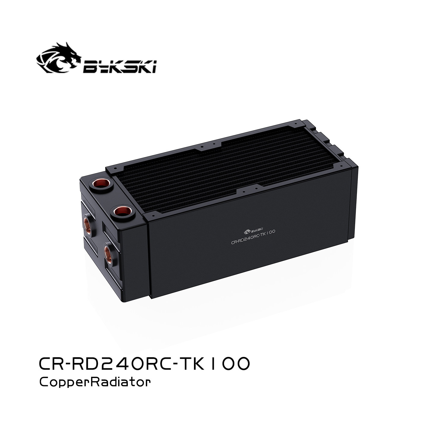Bykski CR-RD240RC-TK100RC系列高性能100厚水冷排紫铜散热换热器