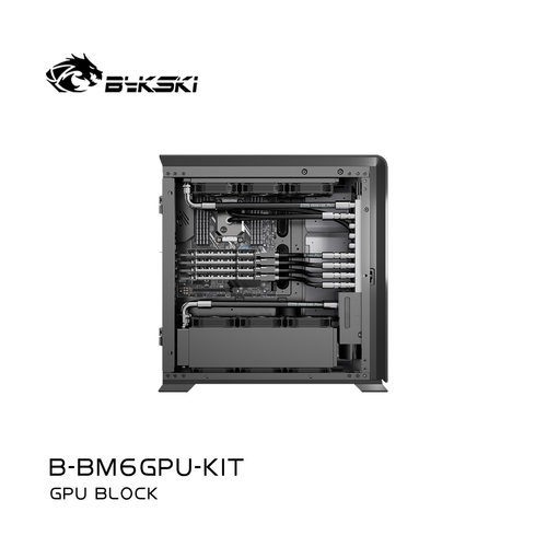 Bykski B-BM6GPU-KIT 工作站服务器4-6显卡CPU水冷液冷散热系统