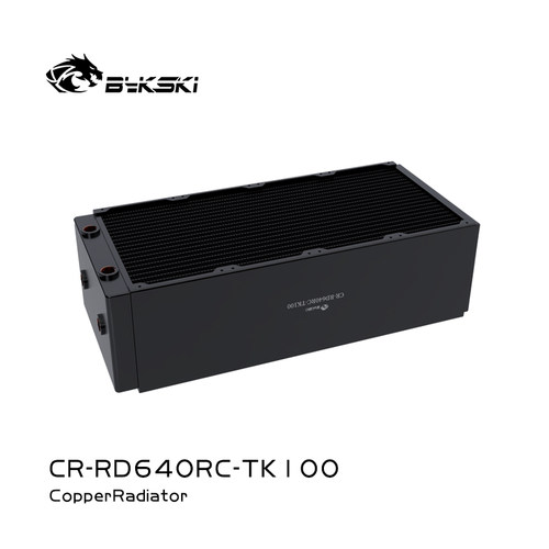 Bykski CR-RD640RC-TK100 RC系列高性能水冷排紫铜散热厚排换热器