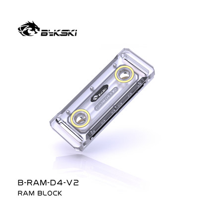 Bykski B-RAM-D4-X-V2 亚克力 内存水冷头 支持四通道以及双通道