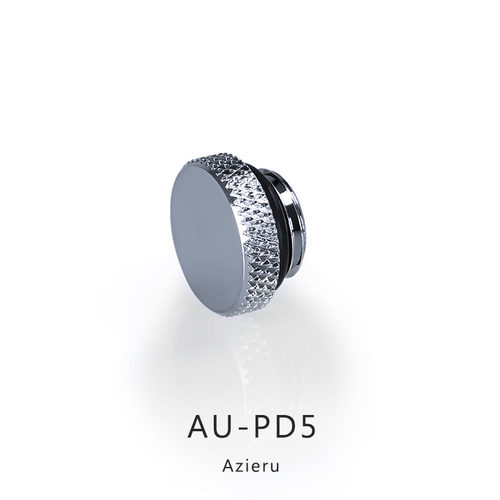 Azieru AU-PD5 银色 高品质 G1/4堵头 手拧堵头