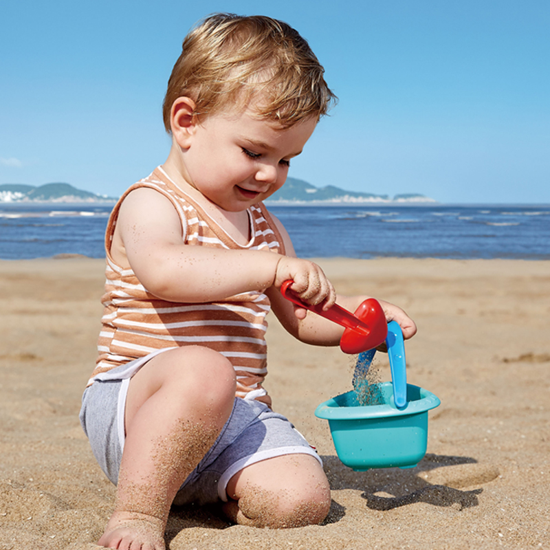 hape沙滩桶铲组合套1-3岁益智力