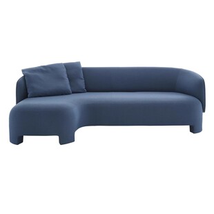 北欧设计师小户型布艺沙发写意空间轻奢客厅贵妃组合异形直排家具