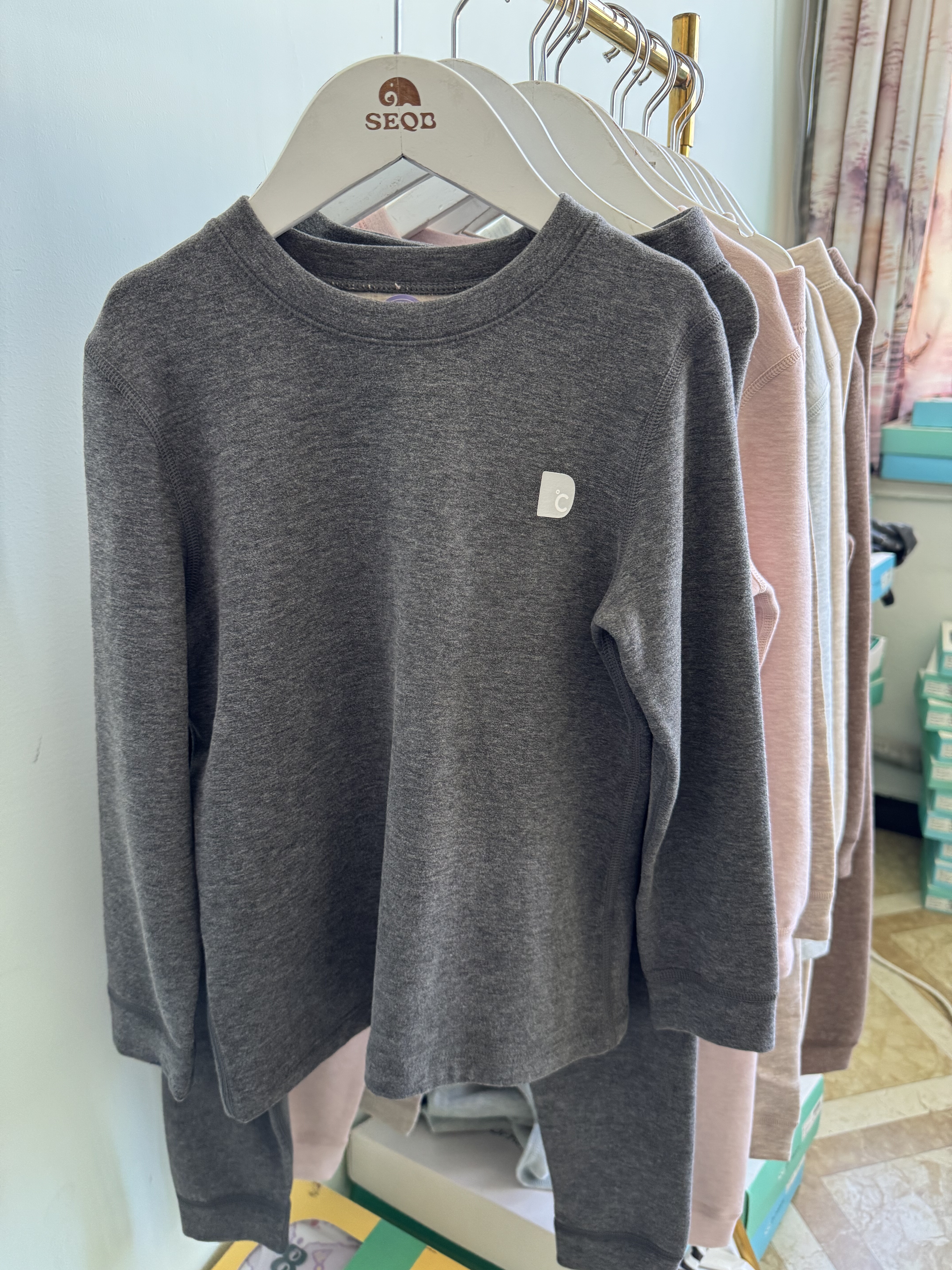 小博士蚕丝山羊绒套装秋冬季单层加厚保暖衣