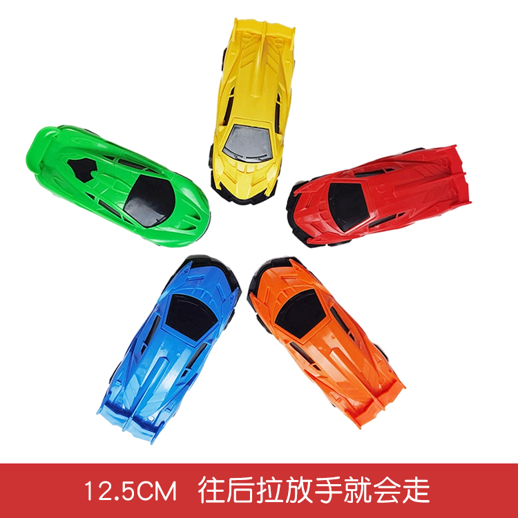 回力迷你塑料小号跑车黄绿色玩具