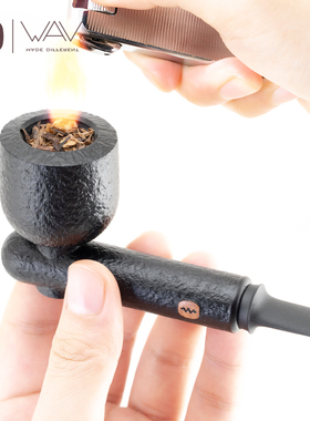进口石楠木烟枪系统烟斗@WAV烟具小鹰斗过滤男士便携老式博悟booo
