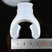 湿式 儿童专用游泳呼吸管咬嘴替换配件硅胶正面前置圆口型通用